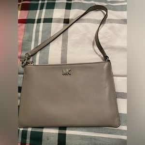 Michael Kors silver shoulder bag